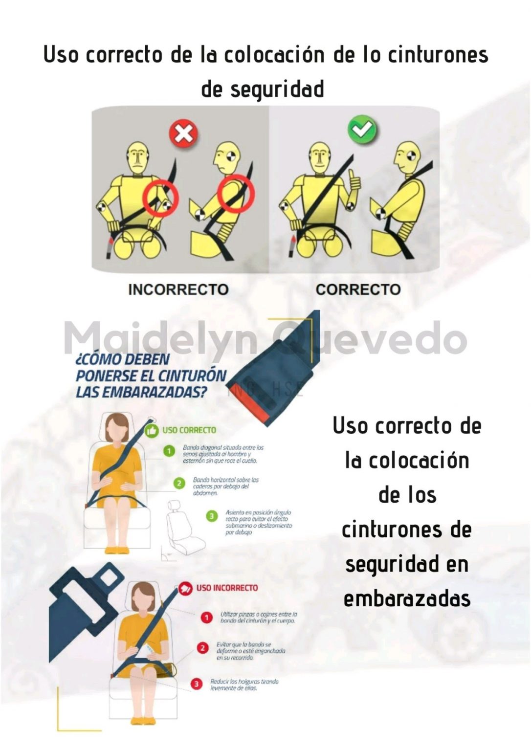 Infografía Uso Correcto Del Cinturón De Seguridad Charlas De Seguridad 5179